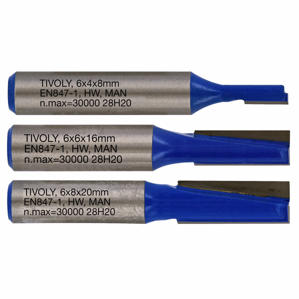 3 fresas para ranurar Ø 4- 6- 8 mm  - TIVOLY - rebajado - Referencia: XT60642067300 - Image principale - Herramienta profesional