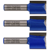 3 fresas para ranurar Ø 16- 18- 20 mm  - TIVOLY - rebajado - Referencia: XT60642067330 - Vue 1 - Herramienta profesional