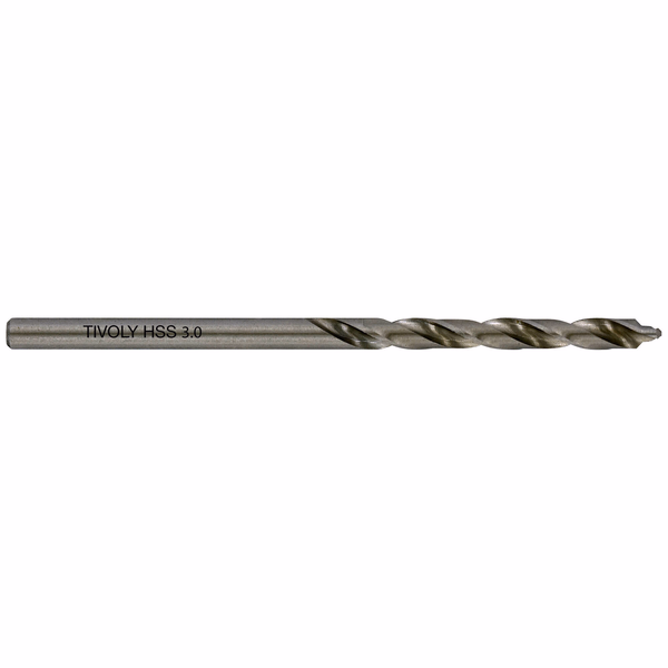 Ø: 3 / L: 61 / Fully ground HSS metal drill bit -DIN338 -h8 -Tivoly Smart Point Grinding (Hanging box) - TIVOLY - drilling - Reference: 11457060300 - Image principale - Professional Tool