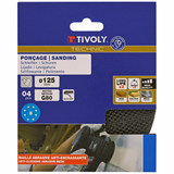 MESH disc -EASY-FIX - Ø125 mm - For eccentric sander (Carton sleeve) / Dim Ø125 / Gr : 40/80/120 - TIVOLY - sanding - Reference: XT10112019124 - Vue 2 - Professional Tool