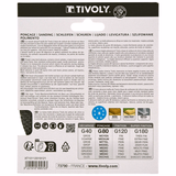 MESH disc -EASY-FIX - Ø125 mm - For eccentric sander (Carton sleeve) / Dim Ø125 / Gr : 80 - TIVOLY - sanding - Reference: XT10112019121 - Vue 3 - Professional Tool