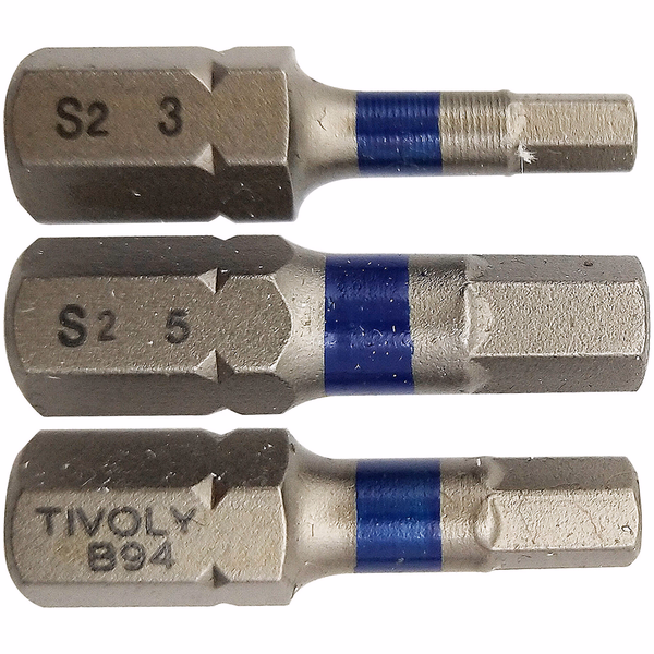 Embout de vissage -Torsion -Pour vis 6 pans (Blister) N°: 3/4/5 / L: 25 - TIVOLY - vissage & serrage - Référence: 11520620001 - Image principale - Outil professionnel