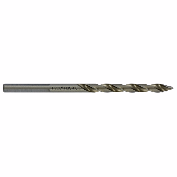 Ø: 4 / L: 75 / Foret métaux TSP HSS taillé meulé -DIN338 -h8 -Affûtage Smart Point (Boite brochable) - TIVOLY - perçage - Référence: 11457060400 - Image principale - Outil professionnel