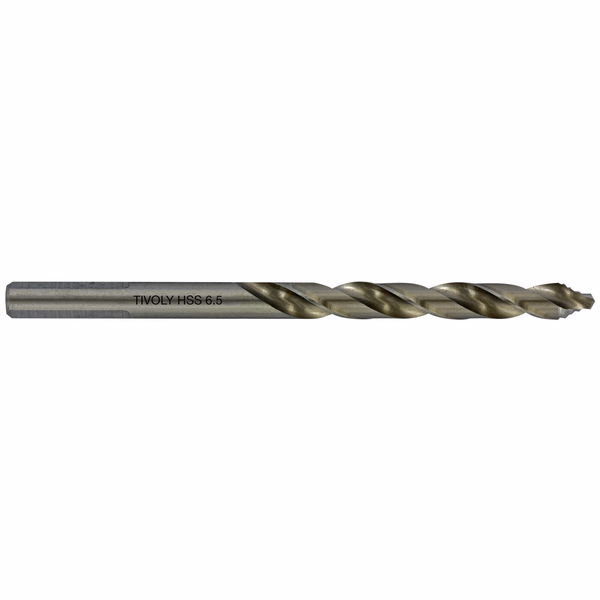 Ø: 6.5 / L: 101 / Fully ground HSS metal drill bit -DIN338 -h8 -Tivoly Smart Point Grinding (Hanging box) - TIVOLY - drilling - Reference: 11457060650 - Image principale - Professional Tool