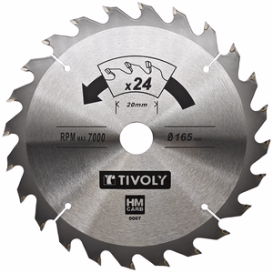 Hoja de sierra circular ultrafina - Caudal - Para madera, yeso, plástico. TECHNIC (Funda cartón) - sierra circular - Referencia: XT50934 - Herramienta profesional - Tivoly