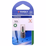 Embout de vissage -Torsion -Pour vis Torx (Blister) N°: N10 / L: 25 - TIVOLY - vissage & serrage - Référence: 11520521000 - Vue 2 - Outil professionnel