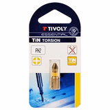 Embout de vissage -Torsion TiN -Pour vis Phillips (Blister) N°: N2 / L: 25 - TIVOLY - vissage & serrage - Référence: 11522320200 - Vue 2 - Outil professionnel