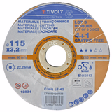 Cutting disc - Value Range - For construction materials (concretes) (Semi-bulk packaging) / Ø: 115 / Ep: 3.2 - TIVOLY - cutting discs - Reference: XT30321090836 - Vue 1 - Professional Tool