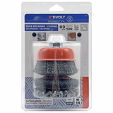 3 pieces: steel brushes for metal M14 Ø 100 mm  - TIVOLY - brushes - Reference: XT20252580208 - Vue 1 - Professional Tool