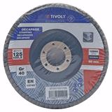 CORUNDUM FLAP disc (Bulk) / Dim Ø125 / Gr : 40 - TIVOLY - sanding - Reference: XT10111511125 - Vue 2 - Professional Tool
