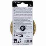 Brosse CIRCULAIRE -Fil acier laitonné ondulé -Décapage bois, laiton (Cartonnette brochable) / Ø: 75 / 0.20 - TIVOLY - brossage - Référence: XT20252006058 - Vue 3 - Outil professionnel