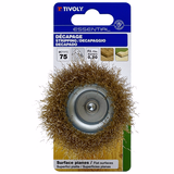 CUP brush - Brass-plated steel wire - Stripping all materials ESSENTIAL (Hanging cardboard) - TIVOLY - brushes - Reference: XT20532 - Vue 2 - Professional Tool
