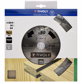 Ø: 254 x Ø2: 30 x Z: 80 / Circular saw blade - Finishing - For hardwood, laminated wood, parquet - For radial saw (Carton sleeve)  - TIVOLY - sawing - Reference: XT50514004476 - Vue 2 - Professional Tool