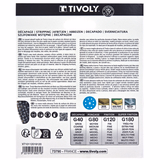 MESH disc -EASY-FIX - Ø125 mm - For eccentric sander (Carton sleeve) / Dim Ø125 / Gr : 40 - TIVOLY - sanding - Reference: XT10112019120 - Vue 3 - Professional Tool