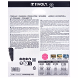 Disco MALLA -AUTOADHESIVO -Ø150 mm - Para lijadora excéntrica (Funda cartón) / Dim Ø150 / Gr : 80 - TIVOLY - lijado - Referencia: XT10112019111 - Vue 3 - Herramienta profesional