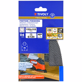 MESH pad - EASY-FIX - 152x102 mm - For multi-sander (Carton sleeve) / Dim 152x102 / Gr : 120 - TIVOLY - sanding - Reference: XT10122019022 - Vue 2 - Professional Tool