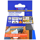 MESH pad - EASY-FIX - 95x95x95 mm - For Delta sander (Carton sleeve) / Dim 95x95x95 / Gr : 180 - TIVOLY - sanding - Reference: XT10122019013 - Vue 2 - Professional Tool