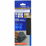 MESH pad ESPECIALLY FOR PLASTERBOARD - 93x230 mm - For orbital sander (Carton sleeve) / Dim 93x230 / Gr : 150 - TIVOLY - sanding - Reference: XT10122019085 - Vue 2 - Professional Tool