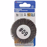 Roue à LAMELLES ABRASIVES (Cartonnette brochable) / Dim Ø60x30 / Gr : 60 - TIVOLY - ponçage - Référence: XT10152015032 - Vue 2 - Outil professionnel