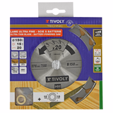 Ø: 150 x Ø2: 16 x Z: 20 / Lame de scie circulaire ultra fine -Débit -Pour bois, plâtre, plastique. (Etui carton)  - TIVOLY - sciage - Référence: XT505140005 - Vue 2 - Outil professionnel