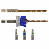 Ø: / Broca y avellanador HSS 2 en 1 madera y metal -Tope regulable -Mango hexagonal (Estuche) / L:  - TIVOLY - taladrado - Referencia: 11900770400 - Vue 4 - Herramienta profesional