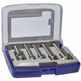 5 pieces - 4 DIN335C HSSE5 90° countersinker Ø 8.3 yo 16.5 mm + 1 HSSE5 deburring cutter  - TIVOLY - milling - Reference: 10331670006 - Vue 4 - Professional Tool