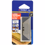 Caja de 5 cuchillas trapezoidales  - TIVOLY - accesorios - Referencia: 11110622011 - Vue 2 - Herramienta profesional