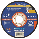 Cutting disc - Best Sellers Range - For metal (Box) / Ø: 115 / Ep: 1.6 - TIVOLY - cutting discs - Reference: XT30321032003 - Vue 1 - Professional Tool