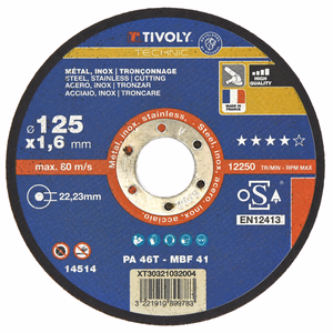 Cutting disc - Best Sellers Range - For metal TECHNIC (Box) - cutting discs - Reference: XT30021 - Professional Tool - Tivoly