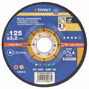Cutting disc - Best Sellers Range - For construction materials (concretes) TECHNIC (Box) - cutting discs - Reference: XT30051 - Professional Tool - Tivoly