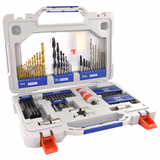 100 piezas -Maletín RANGER - Para taladrar, atornillar, fresar y extraer varios materiales  - TIVOLY - maletas mixtas - Referencia: 11901170062 - Vue 4 - Herramienta profesional
