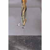 Ø: 14 / L: 169 / Fully ground HSS cobalt metal drill bit - Reduced shank - DIN338 - h8 - Tivoly Smart Point Sharpening (Hanging tube) - TIVOLY - drilling - Reference: 11457241400 - Vue 5 - Professional Tool