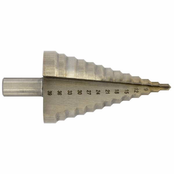 HSS step drill bit -TivolyNorm -Straight flute (Hanging box) / ØMin/Max : 4/39  - TIVOLY - drilling - Reference: 11448620439 - Image principale - Professional Tool