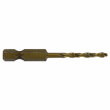 Ø: 3 / L: 61 / Fully ground HSS cobalt metal drill bit - Hexagonal shank - DIN338 - h8 - Tivoly Smart Point Sharpening (Plastic sleeve) - TIVOLY - drilling - Reference: 11457340300 - Vue 1 - Professional Tool