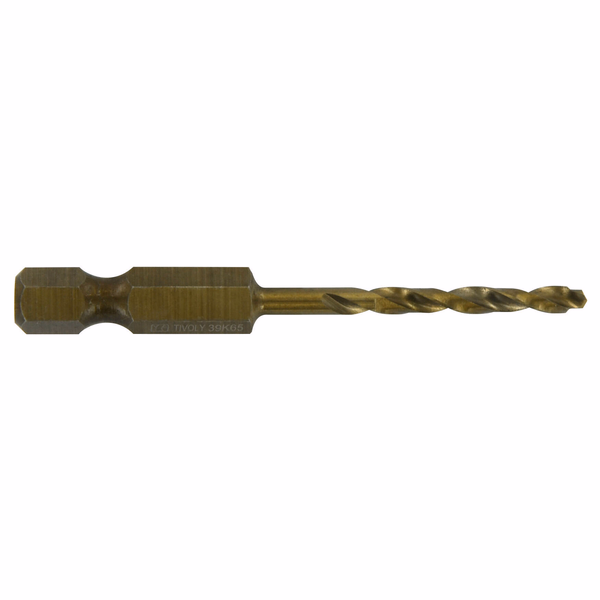 Ø: 3 / L: 61 / Fully ground HSS cobalt metal drill bit - Hexagonal shank - DIN338 - h8 - Tivoly Smart Point Sharpening (Plastic sleeve) - TIVOLY - drilling - Reference: 11457340300 - Image principale - Professional Tool