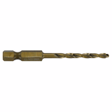 Ø: 3.5 / L: 70 / Fully ground HSS cobalt metal drill bit - Hexagonal shank - DIN338 - h8 - Tivoly Smart Point Sharpening (Plastic sleeve) - TIVOLY - drilling - Reference: 11457340350 - Vue 1 - Professional Tool