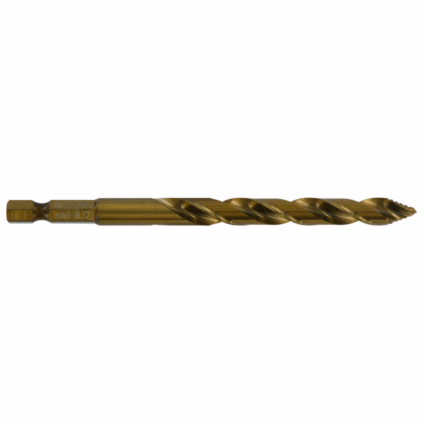 Ø: 8 / L: 117 / Foret métaux TSP HSS Cobalt taillé meulé - queue hexagonale -DIN338 -h8 -Affûtage Smart Point (Etui plastique) - TIVOLY - perçage - Référence: 11457340800 - Image principale - Outil professionnel