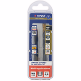 Taraud machine et Foret Multi-applications [HSS-GUN-DIN371-6H] + [HSS-TiN-DIN338-Affûtage en croix-Queue 3 méplats] (Etui plastique) / Ø: 8 X 1.25 - TIVOLY - taraudage - Référence: 1050412080125 - Vue 2 - Outil professionnel