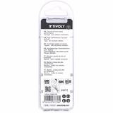 Macho de máquina con broca MULTIAPLICACIÓN [HSS-GUN-DIN371-6H] + [HSS-TiN-DIN338-split point-mango de 3 planos] (Funda plástico) / Ø: 6 X 1 - TIVOLY - roscado & fileteado - Referencia: 1050412060100 - Vue 3 - Herramienta profesional