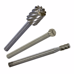 3 HSS mini-milling cutters Ø3.2-4.8-7.8 mm (cylindrical, ball)  - mini-tools - Reference: 11108220001 - Professional Tool - Tivoly