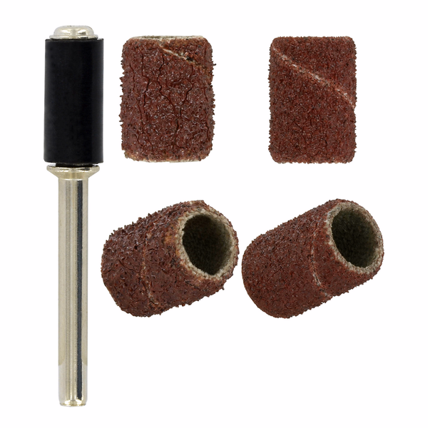 4 Mini-Bandes Corindon G80/120 Ø6,35 mm + Pilote  - TIVOLY - accessoires & outils a main - Référence: 11108820001 - Image principale - Outil professionnel