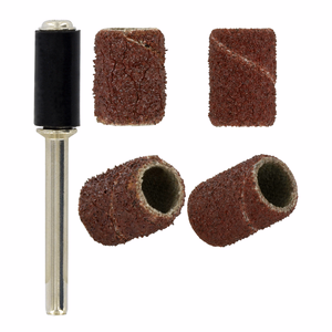 4 Mini tiras de corindón G80/120 Ø6,35 mm + Pilot  - mini-herramientas - Referencia: 11108820001 - Herramienta profesional - Tivoly