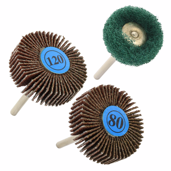 3 Mini-Roues Abrasive Ø25-32(x2) mm (nylon, corindon)  - TIVOLY - accessoires & outils a main - Référence: 11108920001 - Image principale - Outil professionnel