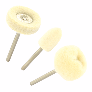 3 Felt mini-brushes Ø12-25-25 mm (brush, cutter, circular)  - mini-tools - Reference: 11109020001 - Professional Tool - Tivoly