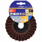 Disque à lamelles non-tissé Ø125mm Grain 80  - TIVOLY - ponçage - Référence: XT10112011372 - Vue 2 - Outil professionnel