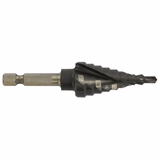 Foret conique étagé HSS - Revêtu TiAlN - goujures Hélicoïdales - Pointe en croix - Queue Hexa Shock serie (Blister Box) / ØMin/Max : 4/20  - TIVOLY - perçage - Référence: 11448220420 - Vue 1 - Outil professionnel