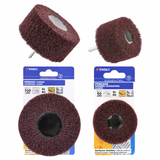 Lot de 1 roue à lamelles nylon abrasives / Dim Ø100x45 / Gr : 80 + 1 roue à lamelle / Dim Ø60x40 / Gr : 80  - TIVOLY - ponçage - Référence: XT10152015072 - Vue 1 - Outil professionnel