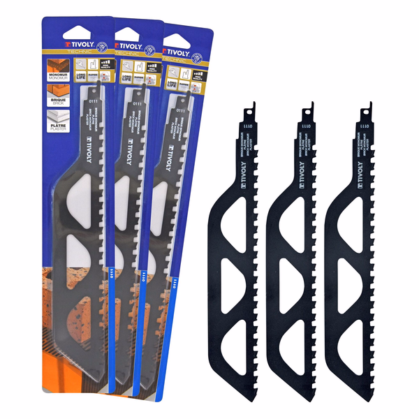 Reciprocating saw blade - For abrasive materials - Universal attachment (Plastic sleeve) / L: 305 / H: / Straight cut - TIVOLY - sawing - Reference: XT5058201113 - Image principale - Professional Tool