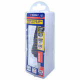 Foret conique étagé HSS - Revêtu TiAlN - goujures Hélicoïdales - Pointe en croix - Queue Hexa Shock serie (Blister Box) / ØMin/Max : 4/30  - TIVOLY - perçage - Référence: 11448220430 - Vue 4 - Outil professionnel