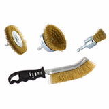 4 pieces: 3 drill brushes + 1 ergonomic hand brush for wood stripping  - TIVOLY - brushes - Reference: XT20252580209 - Vue 2 - Professional Tool